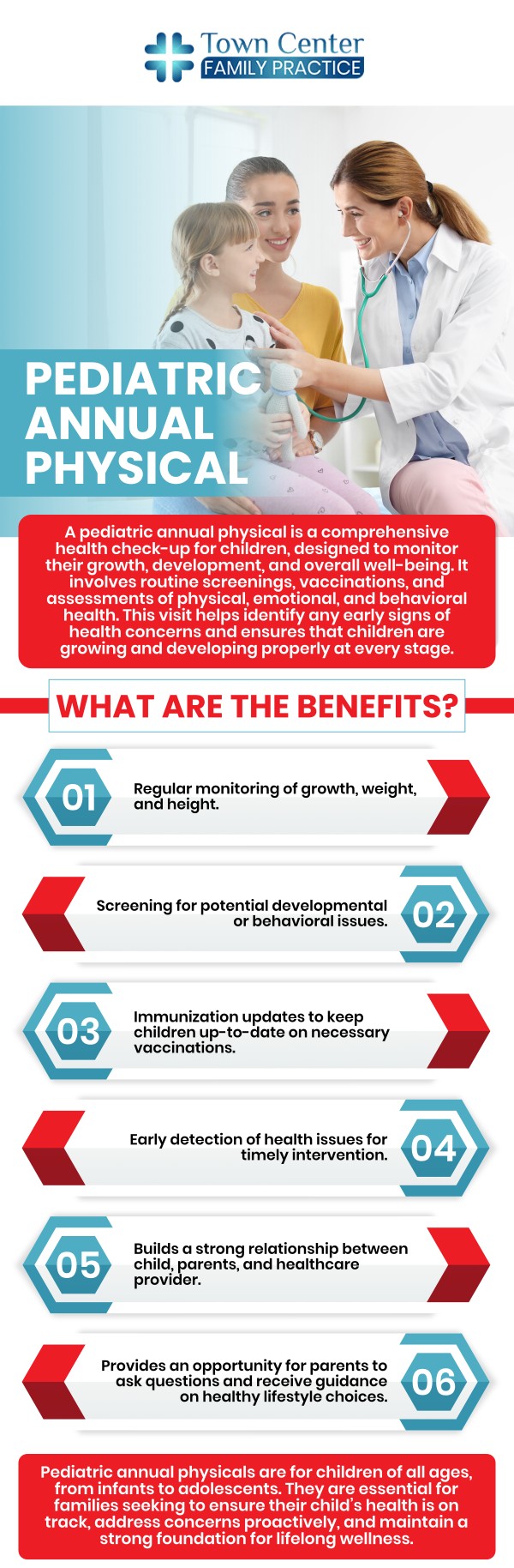 Annual physical exams are a vital part of children's health and well-being. These comprehensive check-ups are essential for monitoring growth and development, updating vaccinations, and detecting potential health issues early on. Our board-certified Pediatrician Dr. Neetu Singh, MD, uses these exams to assess various aspects of your child's health, including physical growth, developmental milestones, and overall well-being. For more information, contact us or schedule an appointment online. We are located at 1642 N. Volusia Ave, Orange City, FL 32763. Annual physical exams are a vital part of children's health and well-being. These comprehensive check-ups are essential for monitoring growth and development, updating vaccinations, and detecting potential health issues early on. Our board-certified Pediatrician Dr. Neetu Singh, MD, uses these exams to assess various aspects of your child's health, including physical growth, developmental milestones, and overall well-being. For more information, contact us or schedule an appointment online. We are located at 1642 N. Volusia Ave, Orange City, FL 32763.