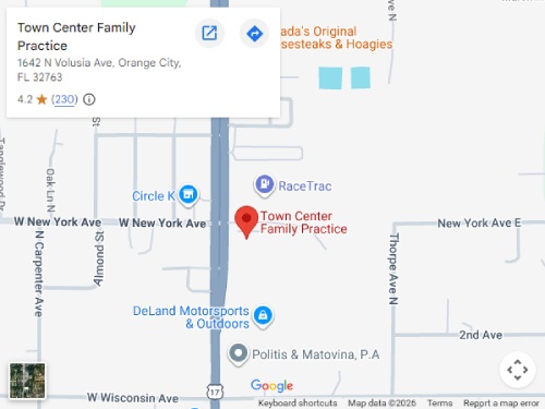 Get Directions to Town Center Family Practice in Orange City, FL